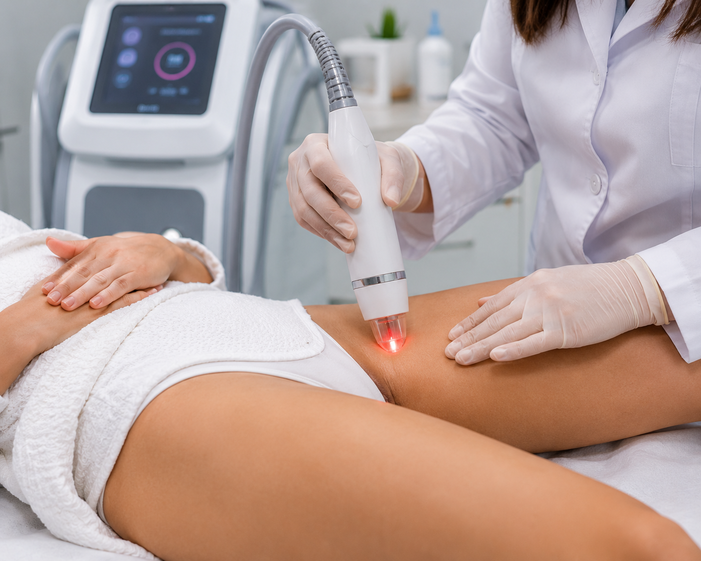Practitioner performing Non-Surgical Vaginal Rejuvenation